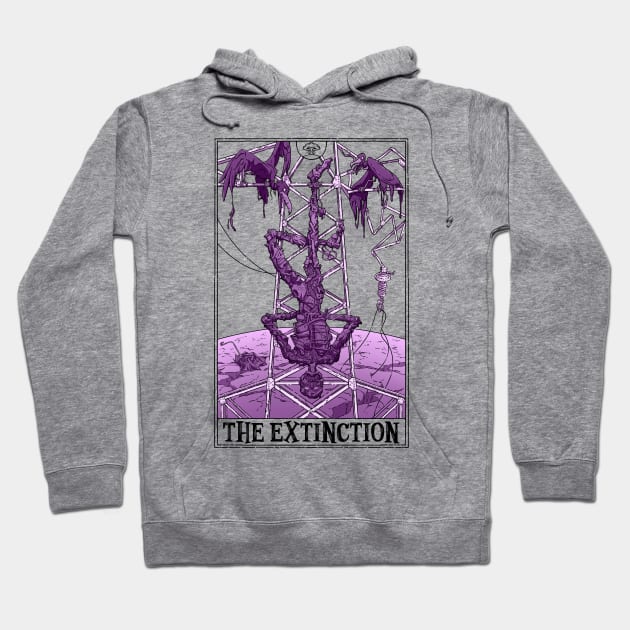 The Extinction Tarotesque (Light) Hoodie by Rusty Quill